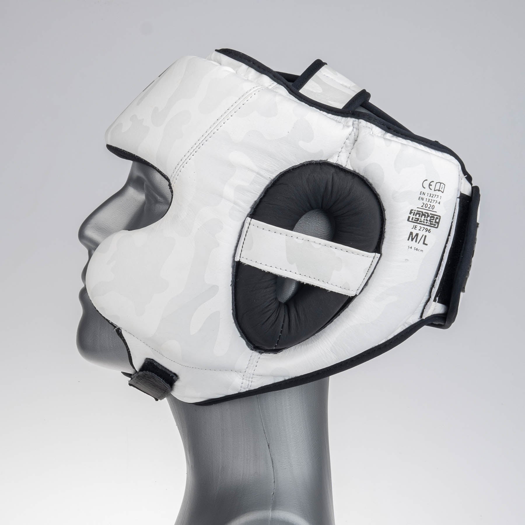 Headguard Fighter Sparring Pro - white/camo