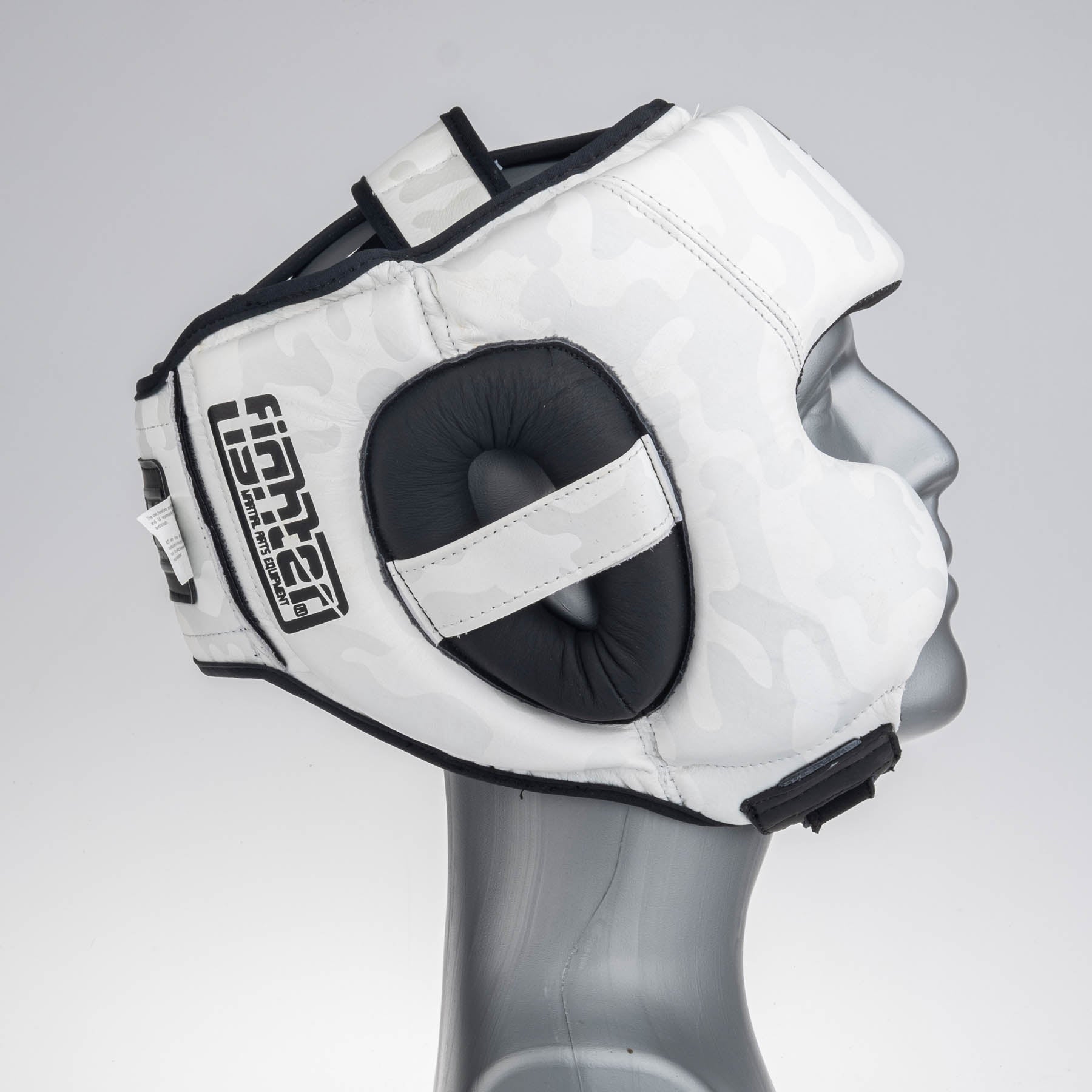 Headguard Fighter Sparring Pro - white/camo