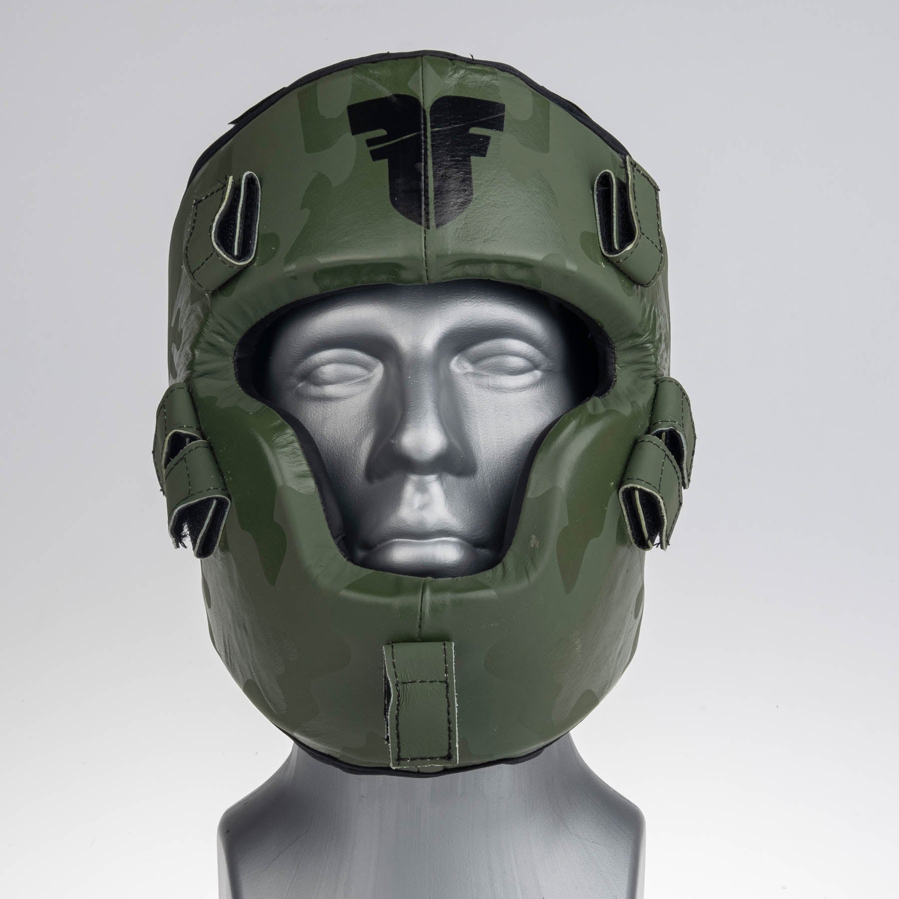 Fighter Shock Head Guard - khaki/camo