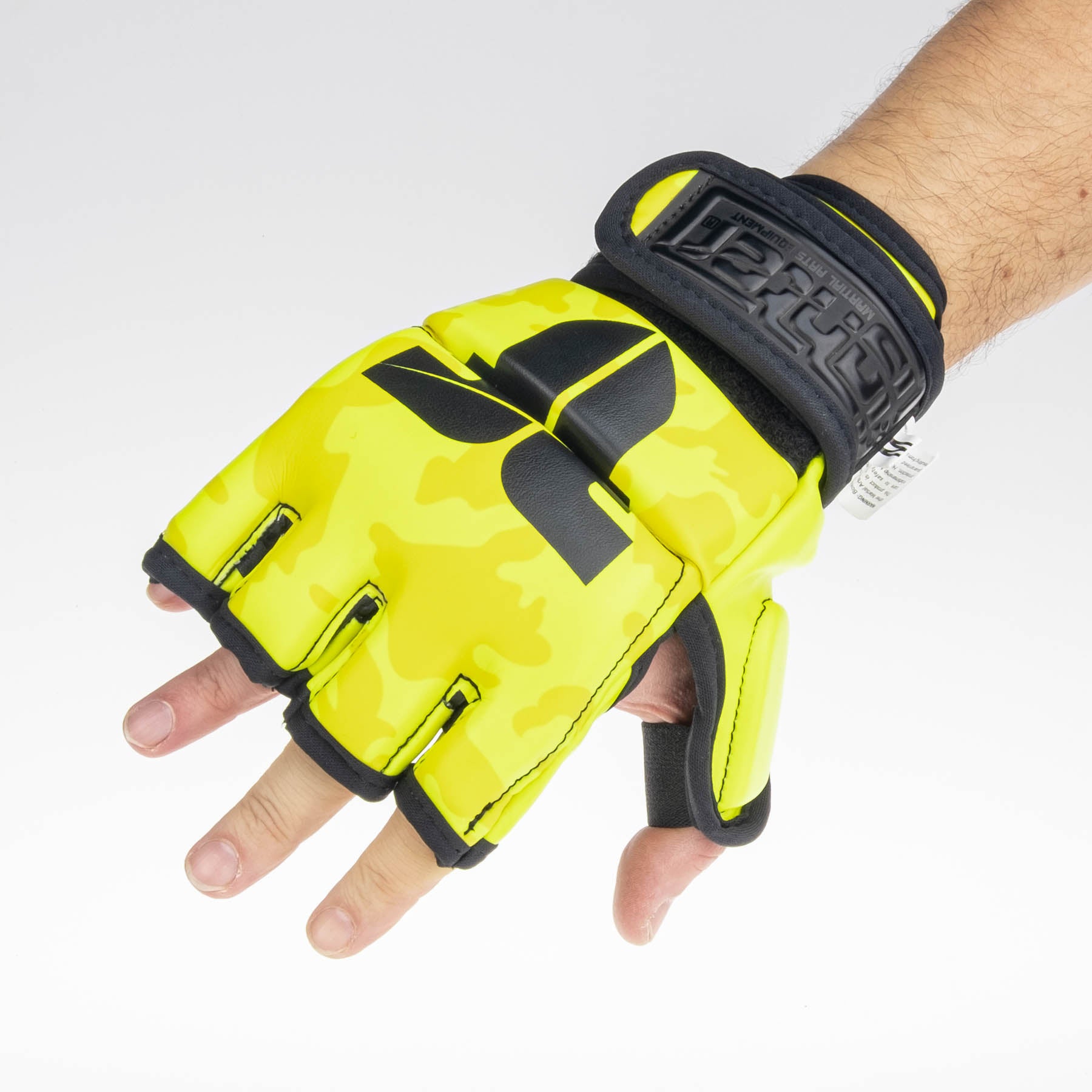 Fighter MMA Gloves Competition - neon yellow/camo